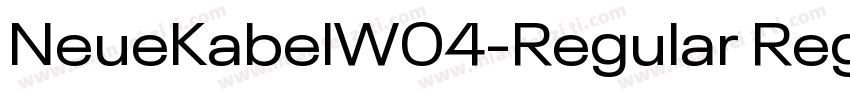 NeueKabelW04-Regular Regular字体转换